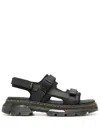 Dr. Martens Forster Poly Webbing Sandals In Black