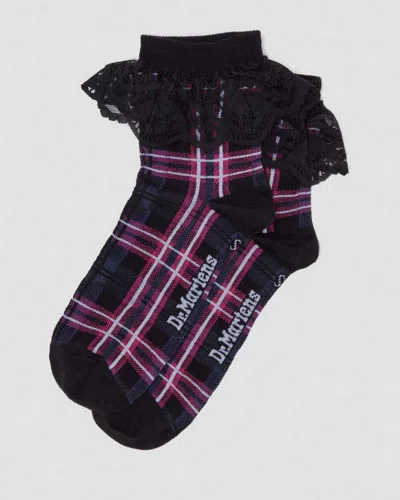 Dr. Martens Frill Organic Cotton Blend Socks In Black