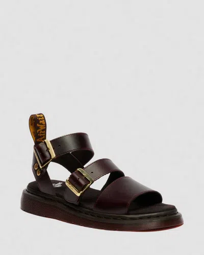 Dr. Martens Gryphon Atlas Leder Gladiatorsandalen In Brown
