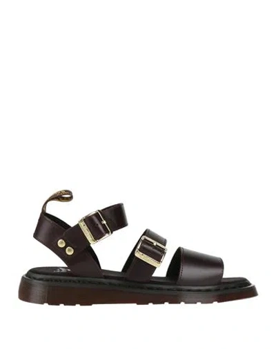 Dr. Martens Gryphon Atlas Man Sandals Dark Brown Size 12 Leather