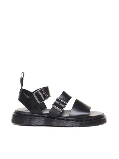 Dr. Martens' Gryphon Brando Strappy Sandals In Black