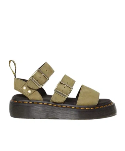 DR. MARTENS' GRYPHON BUCKLE HIGH-HEELED SANDALS
