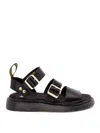 Dr. Martens Gryphon Atlas Leather Gladiator Sandals In Black
