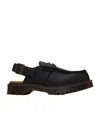Dr. Martens Half-heeled Flat Sandals In Black