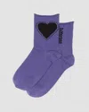 Dr. Martens' Heart Cotton Blend Socks In Purple