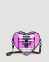 Dr. Martens' Heart Shaped Iridescent Transparent Backpack In Black,multi