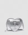 Dr. Martens' Heart Shaped Milled Metallic Backpack In Metallic