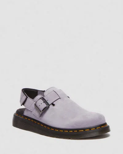 Dr. Martens' Herren Jorge Ii Tumbled Nubuck Leder Slingback Mules In Violett