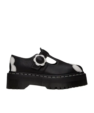 Dr. Martens' Hollow-out Details Mary Jane Shoes In Black