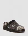 Dr. Martens' Isham Crochet Wool Suede Mules In Black