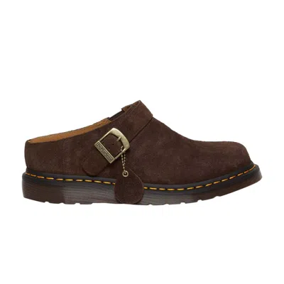 Pre-owned Dr. Martens' Isham Desert Oasis Suede Mule 'dark Brown'