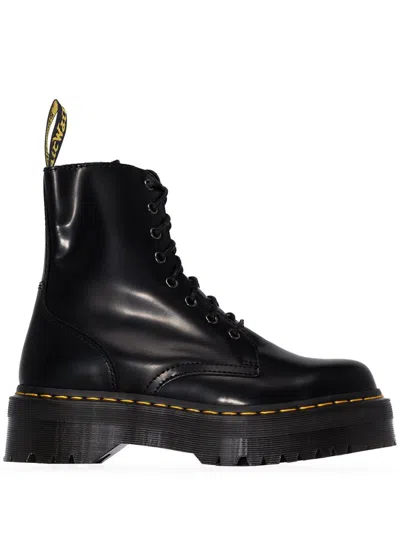 Dr. Martens' Dr. Martens 'jadon' Black Leather Lace Up Boots