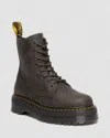 Dr. Martens' Jadon Boot Waxy Leather Platforms In Brown