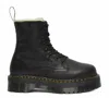 Dr. Martens Jadon Faux Fur Lined Platform Boots In Black