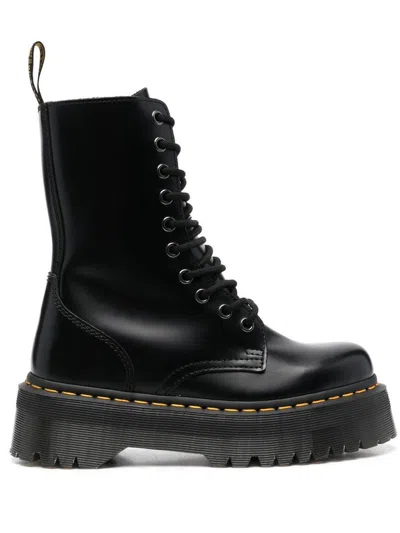 Dr. Martens' Flat Ankle Boots Dr. Martens Woman Color Black In Schwarz
