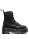 Dr. Martens 50mm Jadon Iii Pisa Leather Platform Boots In Black