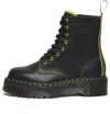 Dr. Martens' Dr. Martens Jadon Ii Boot Neon Star Leather Platforms 'black Yellow'