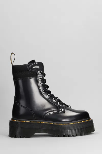 Dr. Martens' Jadon Ii Hardware Leather Platform Boots In Black