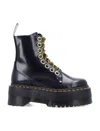 Dr. Martens Jadon Max Platform Boots In Buttero Leather In Black