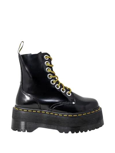Dr. Martens Jadon Max Buttero Platform Combat Boots In Black