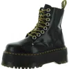 Dr. Martens' Jadon Max Womens Leather Ankle Combat & Lace-up Boots In Black