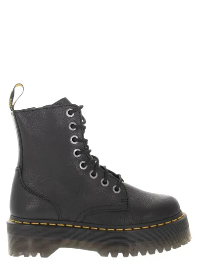Dr. Martens Jadon Pisa - Leather Platform Boots In Black