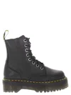 Dr. Martens Jadon Pisa - Leather Platform Boots In Black