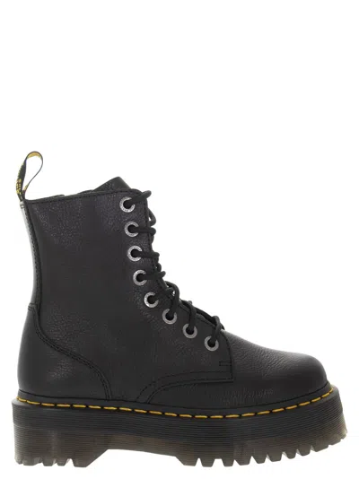 DR. MARTENS JADON PISA LEATHER PLATFORM BOOTS