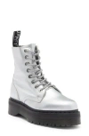 Dr. Martens' Dr. Martens Jadon Platform Boot In Silver