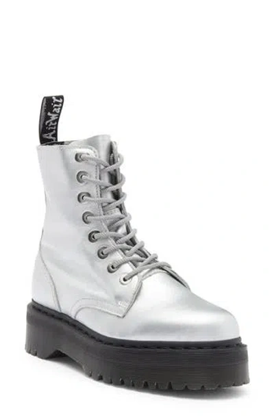 Dr. Martens' Dr. Martens Jadon Platform Boot In Silver
