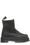 Dr. Martens' Jadon Platform Lace-up Boots In Charcoal Grey