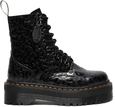 Pre-owned Dr. Martens' Jadon Platform Xgirl Leather (women's) Sneakers In Black