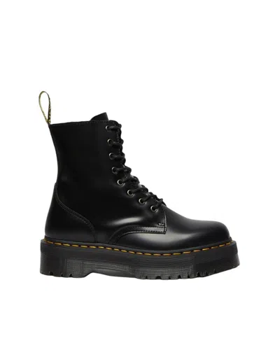 DR. MARTENS JADON POLISHED SMOOTH COMBAT BOOTS