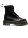 DR. MARTENS' JADON SMOOTH LEATHER PLATFORM BOOTS