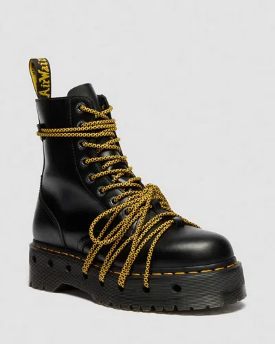 Dr. Martens Jadon Xl Leather Platform Boots In Black