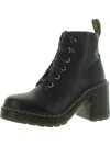 Dr. Martens' Black Jesy Sendal Leather Lace Up Boots In Black