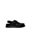 Dr. Martens' Black Laketen Atlas Leather Slingback Platform Slip-on Loafers