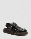 Dr. Martens Jorge Ii Hardware Leather Mules In Black
