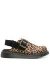 Dr. Martens' Jorge Ii Slipper-mule In Animalier Pony Skin