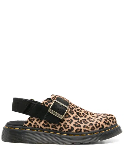 DR. MARTENS' JORGE II LEOPARD MULES