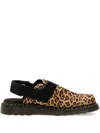 Dr. Martens Jorge Ii Leopard-print Buckle Mule In Multi