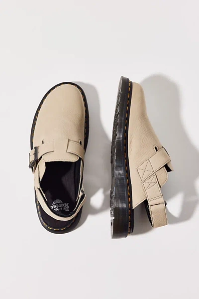 Dr. Martens' Women's Jorge Ii Slingback Mule In Parchment Beige+beige - E. H.suede, Women's At Urban Outfitters In Cream