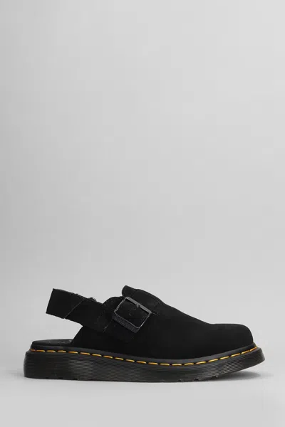 Dr. Martens' Jorge Ii Slipper-mule In Black Suede