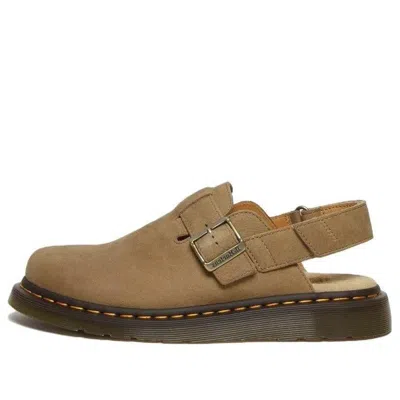 Dr. Martens' Dr. Martens Jorge Ii Tumbled Nubuck Leather Slingback Mules 'tan'