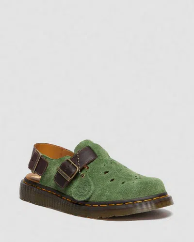 Dr. Martens' Jorge Leder & Wildleder Mules In Braun