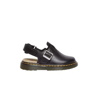 Pre-owned Dr. Martens' Dr. Martens Jorgie Leather Slingback Mule Toddler 'black' | Infant Size 10
