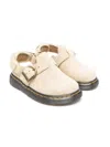 Dr. Martens' Tan Kids' Jorjie Suede Mules Eur 29 / 11 Uk In Neutrals
