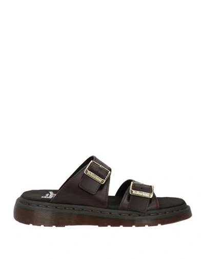 Dr. Martens Josef Atlas Woman Sandals Dark Brown Size 7 Leather