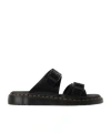 Dr. Martens' Zebrillus Myles Leather Sandals In Black