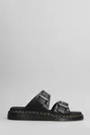 Dr. Martens' Josef Sandals In Black Analine